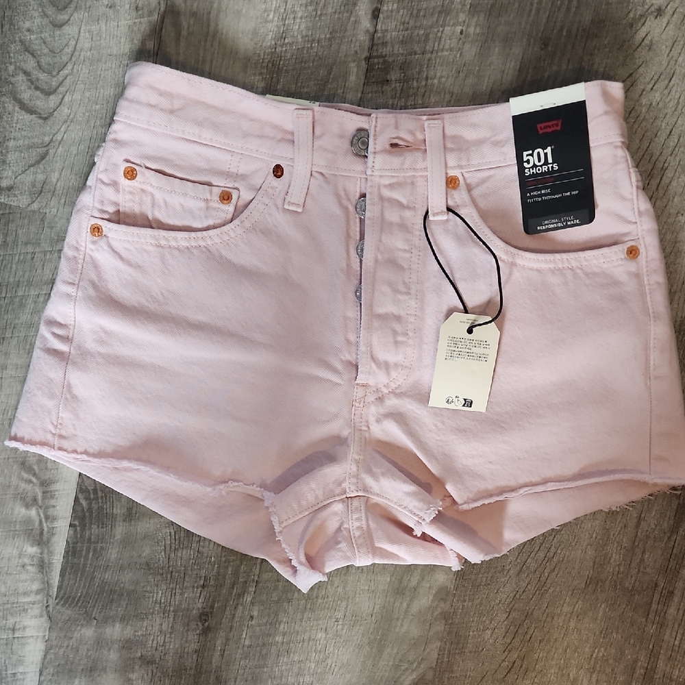 Levi's 501 Pink Shorts